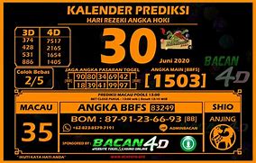 No Togel Toto Macau 4D Hari Ini